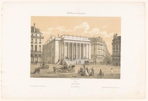 Vista del Teatro Graslin en Nantes
Nantes. Vista del teatro (título en el objeto)
Hedendaags Frankrijk (título de la serie)
La France de nos jours (título de la serie en el objeto) de Leon Auguste Asselineau