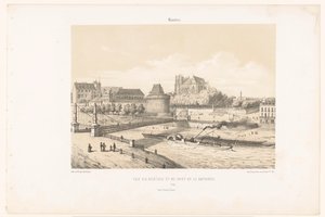 Vista del castillo y del Puente de la Rotonda sobre el Loira en Nantes
Nantes. Vue du château et du pont de la Rotonde (título en el objeto)
Francia contemporánea (título de la serie)
La France de nos jours (título de la serie)