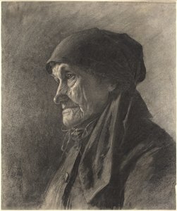 Una Mujer Campesina Anciana de Leon Augustin Lhermitte