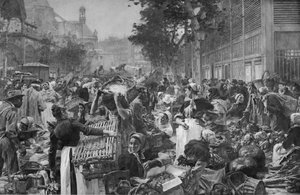 Les Halles, 1895 de Leon Augustin Lhermitte