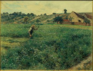 Segador en el campo de alfalfa de Leon Augustin Lhermitte