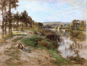 En las orillas del Marne, 1904 de Leon Augustin Lhermitte