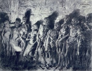 La Bóveda de las Momias, o Esqueletos de la Torre de San Miguel, Burdeos, 1885 de Leon Augustin Lhermitte