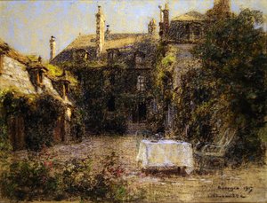 El jardín del artista en Bourges de Leon Augustin Lhermitte