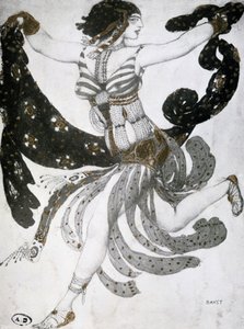 Cleopatra, diseño de vestuario de ballet, 1909 de Leon Bakst