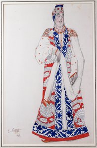 Diseño de vestuario para Moskwa, 1922 de Leon Bakst