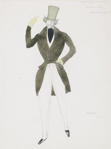 Diseño de vestuario para el ballet Carnaval de R. Schumann, 1910 de Leon Bakst