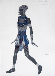 Diseño de vestuario para el ballet Cleopatra, 1909 de Leon Bakst