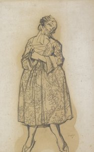 Diseño de vestuario para el ballet Les femmes de bonne humeur, 1917