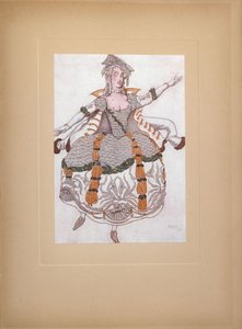 Diseño de vestuario para el ballet La Bella Durmiente de P. Tchaikovsky, 1921 de Leon Bakst