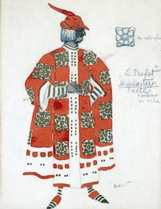 Diseño de vestuario para la obra "El martirio de San Sebastián" de Gabriele D