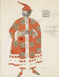 Diseño de vestuario para la obra El martirio de San Sebastián de Gabriele D