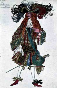 Vestuario para un Dignatario de la Corte, de La Bella Durmiente de Leon Bakst