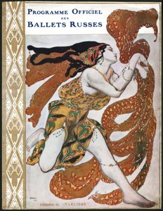 Traje de Bacante, para una representación de los Ballets Rusos en 1911 de Leon Bakst
