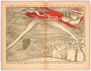 De los Cárpatos a Berlín, un salto en el estilo de los ballets rusos..., c. 1915