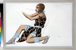 Traje ""Narcisse"" diseñado por Leon Bakst (1866-1924) para el ballet ""Narcisse"" de Nicolas Tcherepnine (1873-1945)