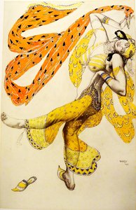 Odalisca. Diseño de vestuario para el ballet Sheherazade de N. Rimsky-Korsakov, 1910