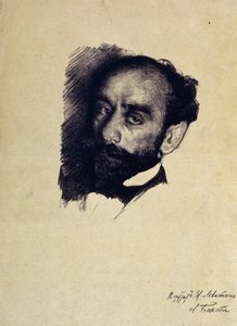 Retrato del artista Isaac Levitan de Leon Bakst