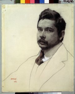 Retrato del artista Konstantin Somov de Leon Bakst