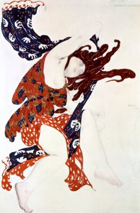 Premiere Bacchante, diseño de vestuario para una producción de Narcisse de Tcherepnin, 1911