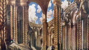 Diseño escénico para el Compromiso, de La Bella Durmiente, 1921