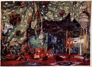 Escenografía de Leon Bakst para la ópera 