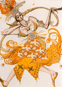 El pájaro de fuego, vestuario para El pájaro de fuego, el ballet de Igor Stravinsky, 1910