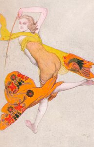 Una esclava danzante, 1922, 1923 de Leon Bakst