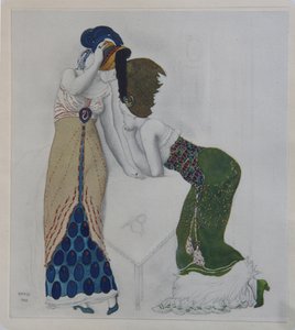 Mujer con vestido oriental, 1910 de Leon Bakst
