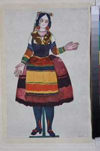 La muñeca italiana, vestuario para el ballet 
