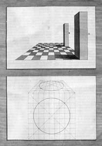 Tratados sobre arquitectura, perspectiva y geometría: tabla tomada de "De Architectura Libri decem" de Leon Battista Alberti (1404-1472), arquitecto, matemático y poeta italiano del Renacimiento, Londres de Leon Battista Alberti