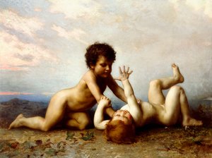 Niños peleando, 1889 de Leon Bazile Perrault