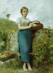 El recolector de uvas, 1895 de Leon Bazile Perrault
