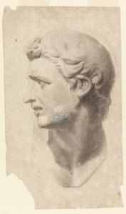 Dibujo, Estudio de una cabeza masculina clásica (a partir de un molde de escayola), 1881-92 de Leon Dabo
