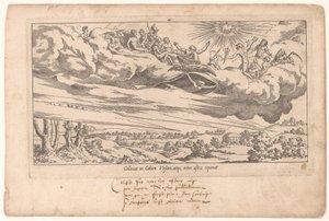 Los dioses olímpicos admiran la nueva constelación Le Fable de Calisto (título de la serie) Mito de Calisto (título de la serie) de Leon Davent