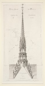 Notre Dame de Paris: flecha en marco y plomo