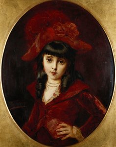 El vestido rojo, 1881 de Leon Herbo