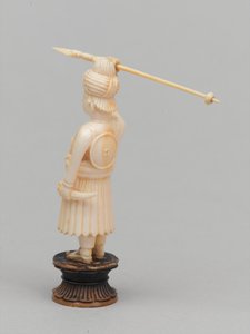 Peón negro, pieza de ajedrez, India, c.1820 de Leon Hornecker
