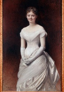 Retrato de la señorita de Noille de Leon Joseph Florentin Bonnat