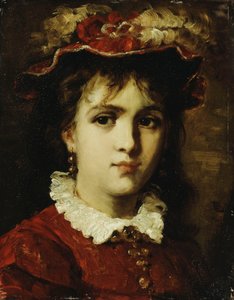 Retrato de una niña de Leon Joseph Florentin Bonnat