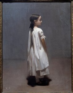 La hermanita del artista de unos 7 u 8 años (1850) de Leon Joseph Florentin Bonnat