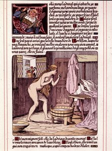 Ilustración de la novela de Honore de Balzac "La Mye du Roy" de Leon Lebegue (1863-1944)