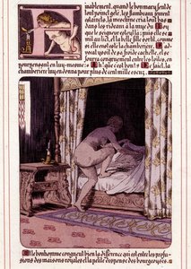 Ilustración de la novela de Honore de Balzac "La Mye du Roy" de Leon Lebegue (1863-1944) de Leon Lebegue