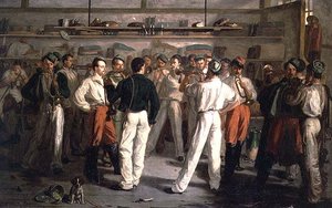 La práctica de la trompeta de Leon Louis Leclaire