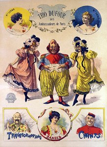 Póster del Trio DuFour de Leon Louis Oury
