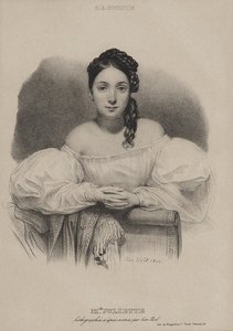 Retrato de Juliette Drouet 1806-1883, 1832 de Leon Noel