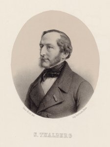 Retrato del pianista y compositor Sigismund Thalberg 1812-1871 de Leon Noel