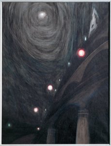 Clair de Lune et Lumieres. Gouache sobre papel ... (gouache sobre papel) de Leon Spilliaert