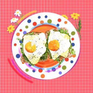 Bloomy Morning Bites, 2025 (digital)