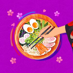 Ramen Bliss, 2025 (digital)